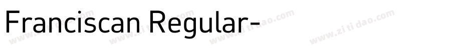 Franciscan Regular字体转换